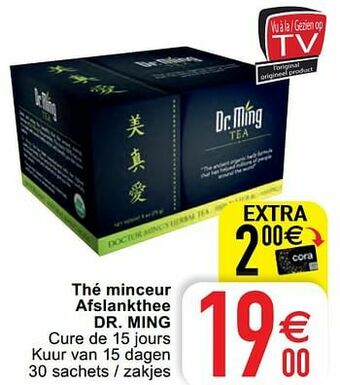 Cora Thé minceur afslankthee dr. ming aanbieding