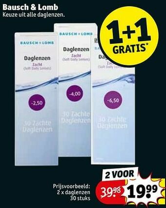 Kruidvat Daglenzen aanbieding