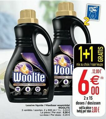 Cora Lessive liquide - vloeibaar wasmiddel woolite aanbieding