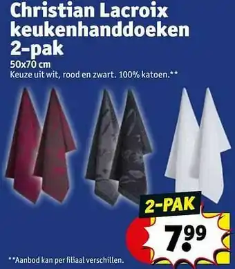 Christian lacroix keukenhanddoeken
