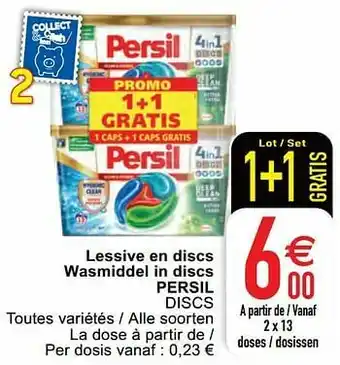 Cora Lessive en discs wasmiddel in discs persil discs aanbieding