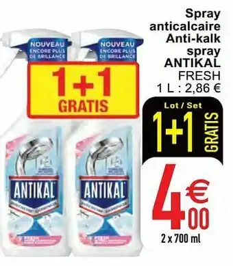 Spray anticalcaire anti-kalk spray antikal fresh