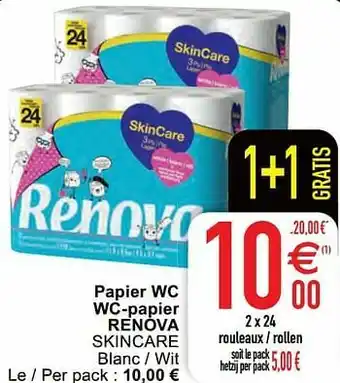 Cora Papier wc wc-papier renova skincare aanbieding