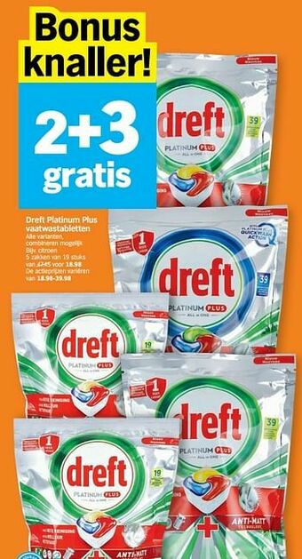 Dreft platinum plus vaatwastabletten citroen