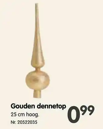 Fun Gouden dennetop aanbieding