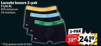 Kruidvat Lacoste boxers aanbieding