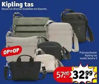 Kruidvat Kipling tas model jenera s aanbieding