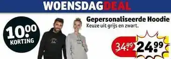 Kruidvat Gepersonaliseerde hoodie aanbieding