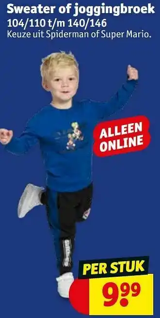 Sweater of joggingbroek