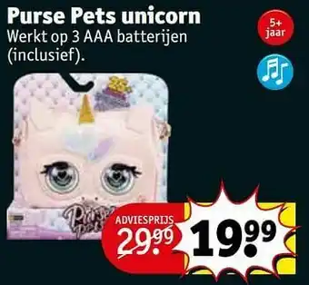 Purse pets unicorn