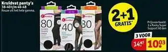 Kruidvat Panty super support aanbieding