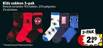 Kruidvat Kids sokken aanbieding