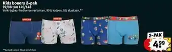 Kruidvat Kids boxers aanbieding