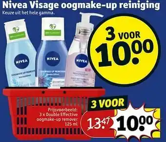 Kruidvat Double effective oogmake-up remover aanbieding