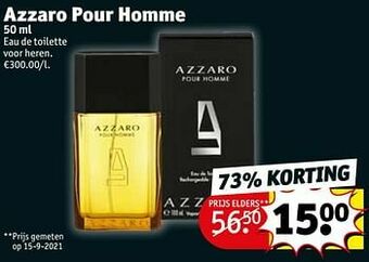 Kruidvat Azzaro pour homme edt aanbieding