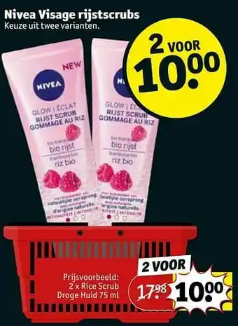 Kruidvat Rice scrub droge huid aanbieding