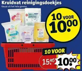 Kruidvat Kruidvat reinigingsdoekjes keuze uit het hele gamma. aanbieding