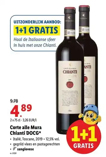 Lidl Corte alle Mura Chianti DOCG aanbieding