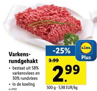 Varkens rundgehakt