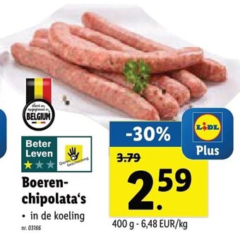 Boeren chipolata's