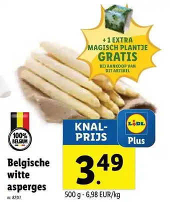 Lidl Belgische witte asperges aanbieding