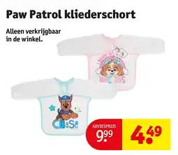 Kruidvat Paw Patrol kliederschort aanbieding