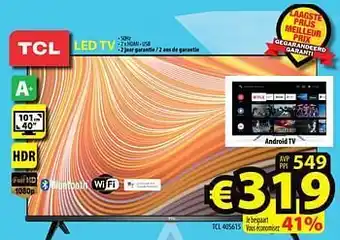 Tcl led tv tcl 40s615