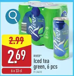 ALDI Iced tea green, 6 pcs aanbieding