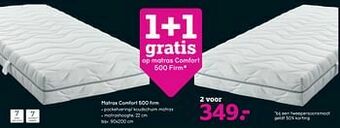 Leen Bakker Matras comfort 500 firm aanbieding