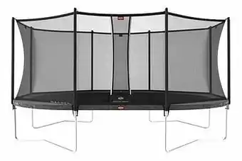 Dreamland Berg trampolineset Grand Favorit L 5,20 x B 3,45 m Grey aanbieding
