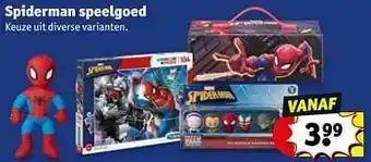 Kruidvat Spiderman speelgoed aanbieding