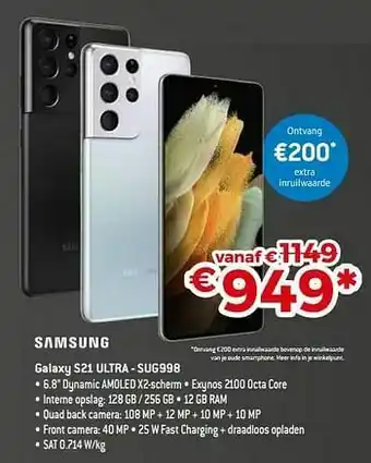Exellent Samsung galaxy s21 ultra - sug998 aanbieding