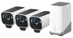 Coolblue EufyCam S3 Pro Lot de 3 + HomeBase 3 aanbieding