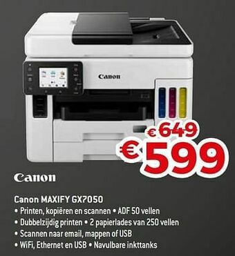 Exellent Canon maxify gx7050 aanbieding