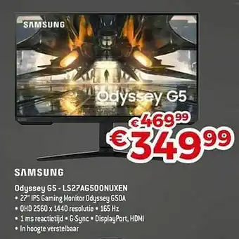 Exellent Samsung odyssey g5 - ls27ag500nuxen aanbieding