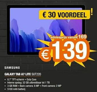 Expert Samsung galaxy tab a7 lite sut220 aanbieding