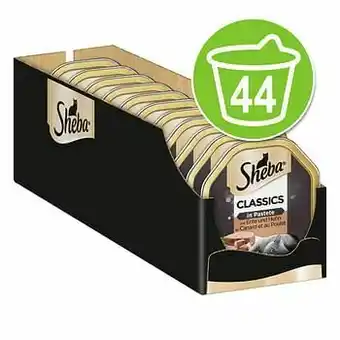 Voordeelpakket Sheba Kuipjes 44 x 85 g - Fricassee met Kalkoen en Groenten