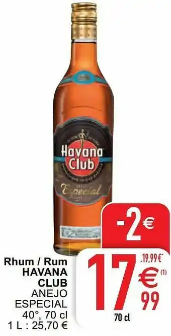 Cora Rhum - rum havana club anejo especial aanbieding