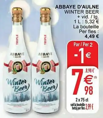 Cora Abbaye d’aulne winter beer aanbieding