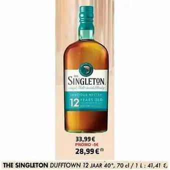 Cora The singleton dufftown 12 jaar aanbieding