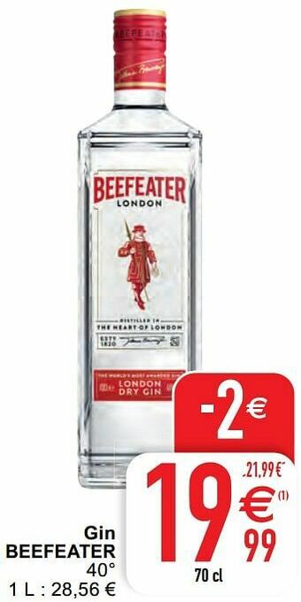 Cora Gin beefeater aanbieding