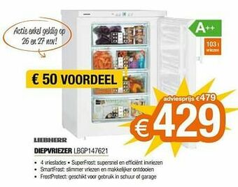 Expert Liebherr diepvriezer lbgp147621 aanbieding