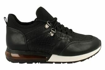 Berca Shoes Sprox Sneaker Laag Dames Vegan Trend Dierenprint - Zwart aanbieding