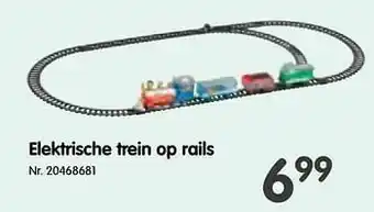 Elektrische trein op rails