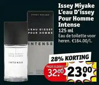 Kruidvat Issey miyake l’eau d’issey pour homme intense edt aanbieding