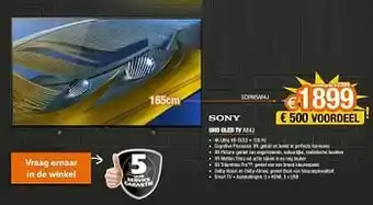 Expert Sony uhd oled tv scxr65a84j aanbieding