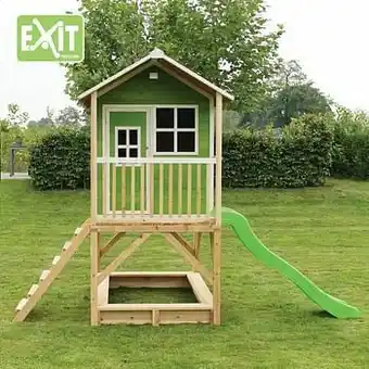 Dreamland EXIT houten speelhuisje Loft 500 groen aanbieding