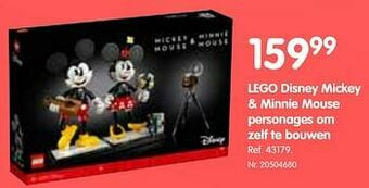 Fun Lego disney mickey + minnie mouse personages om zelf te bouwen aanbieding