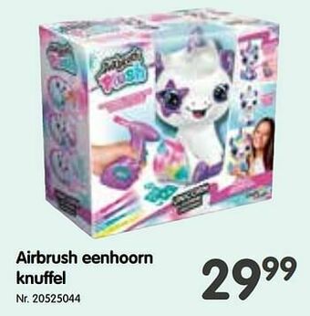 Fun Airbrush eenhoorn knuffel aanbieding