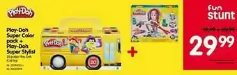 Fun Play-doh super color pack + play-doh super stylist aanbieding